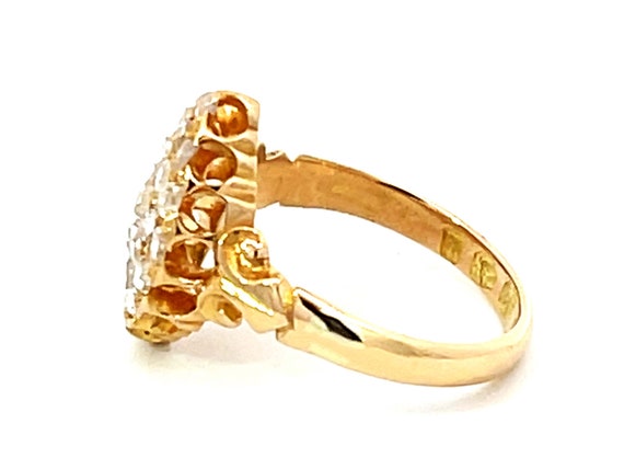 Antique European Rose Cut Diamond Ring in 18K Yel… - image 6