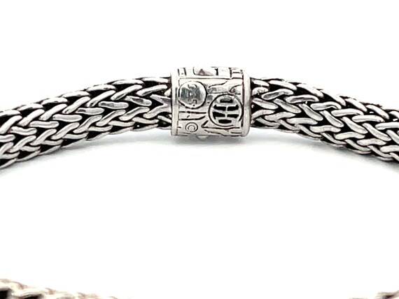 John Hardy Classic Chain Bracelet With Black Sapphire in Sterling