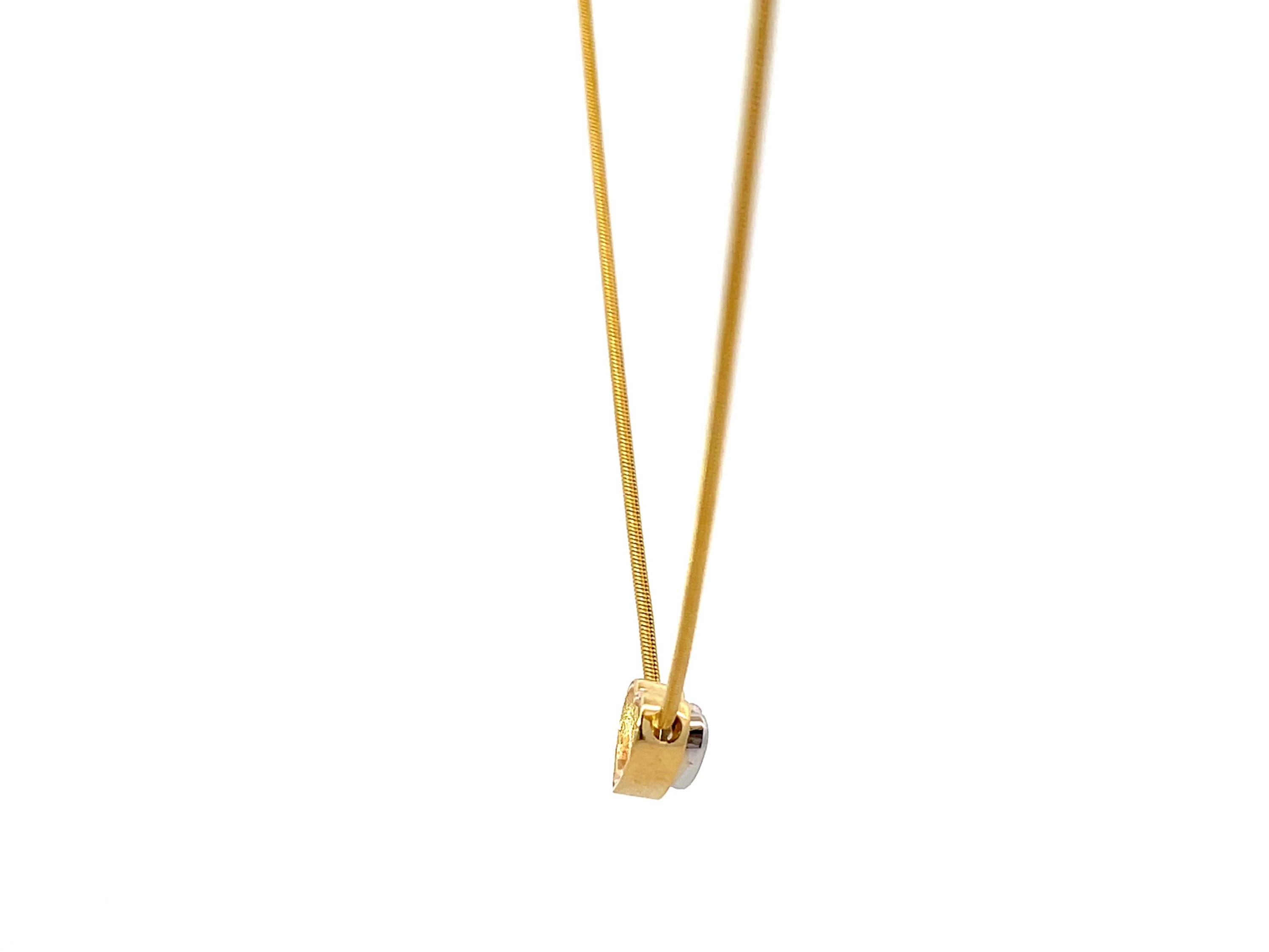 14k Two-Tone Gold & Silver Diamond Cut Hearts & Kisses Bracelet Necklace Set
