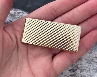 Vintage Tiffany & Co. 14K Solid Gold Fluted Design Money Clip