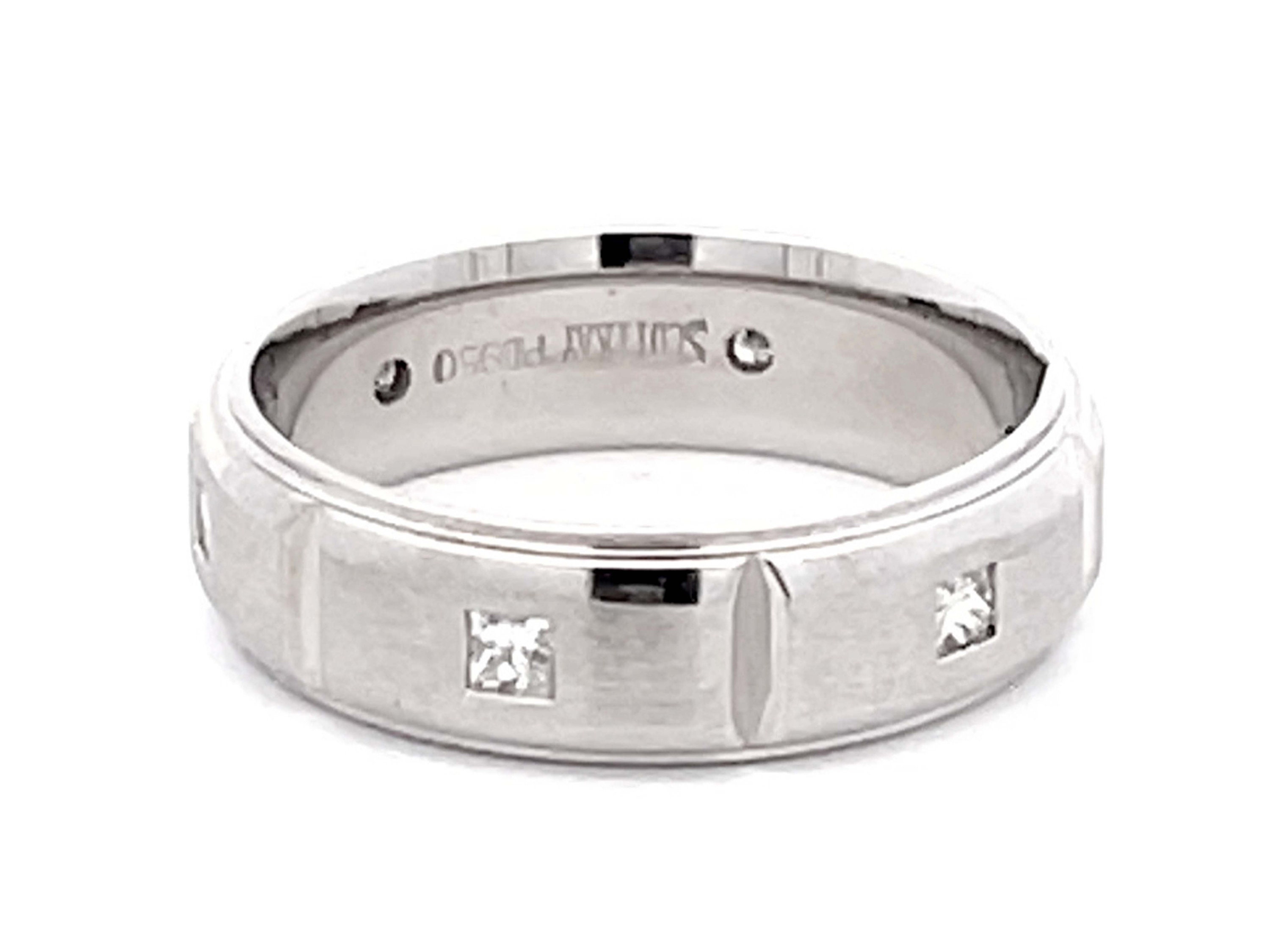 Mens Scott Kay Javlin Wedding Band Ring Palladium Etsy