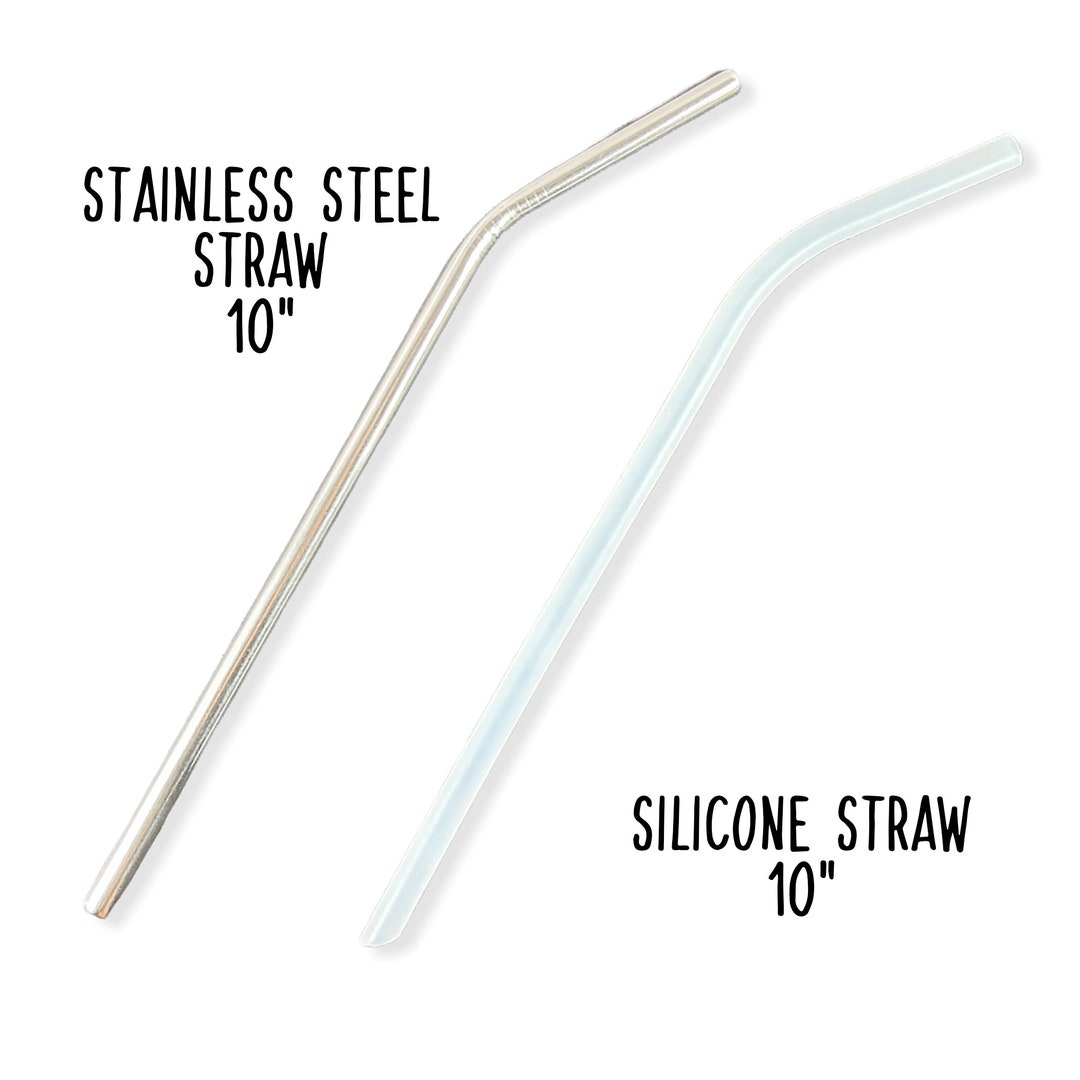 Silicone Strawstainless Steel Straw10 Inch Strawreplacement Straw