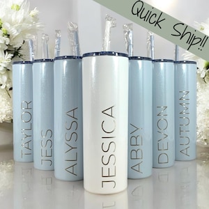 Laser Engraved Personalized Tumbler-Bridesmaids Tumbler Insulated Cup-Bachelorette-Wedding Tumbler-Girls Trip-Vacation Tumbler-20 oz Tumbler