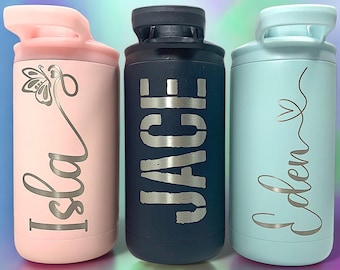 Personalized 12 oz. Kid’s Maars Maker Tumbler-Sports Mini Tumbler-Personalized Lunch Box Laser Engrave Water Bottle for Kids With Straw