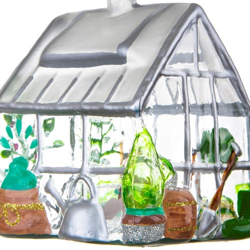 Greenhouse Shaped Bauble Christmas Tree Decoration Etsy UK