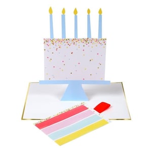 Bolo fatia stand-up cartão feliz aniversário mensagem 3d cartão de aniversário das crianças festa de aniversário do miúdo coordenação envelope cartão interativo