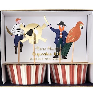 Piraten Bounty Cupcake Kit zum Backen Kindergeburtstagsfeier Kinder magische Partys Lieferungen Geschenke