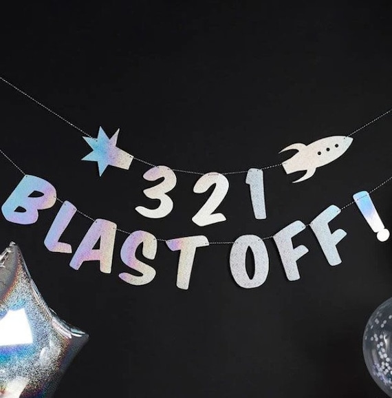321 Blast Off 2 Tier Space Garland 2 X 2 Metres for - Etsy