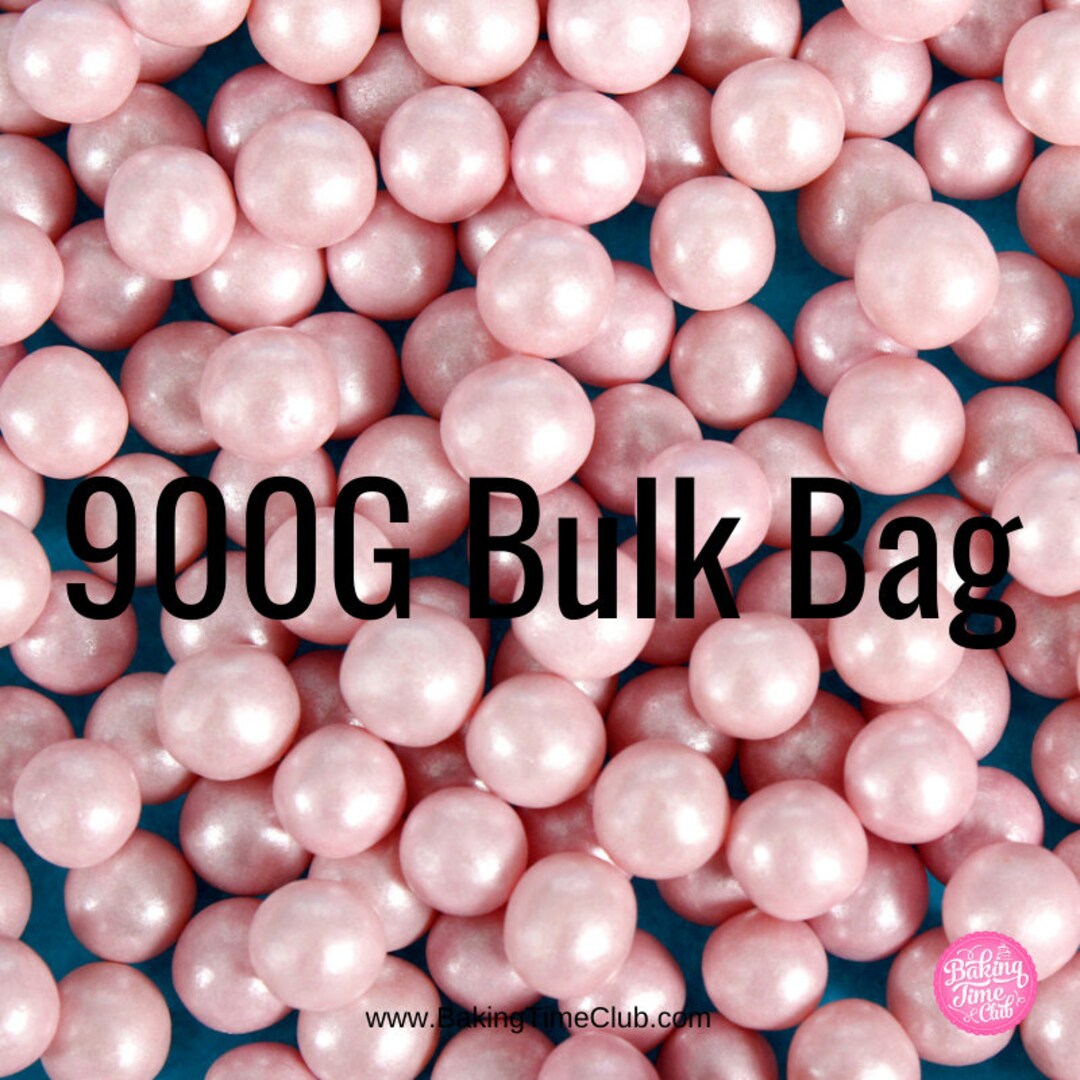 Ultimate Baker Edible Pearls Pink Princess Beads For Cake