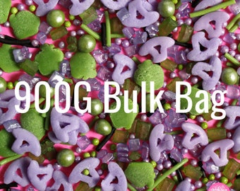 Bulk Bag - Witches Cauldron Halloween Sprinkles Vegan Gluten Free Purple Witch Hats Black Green Mix for Cake Decorating Dairy Free Natural