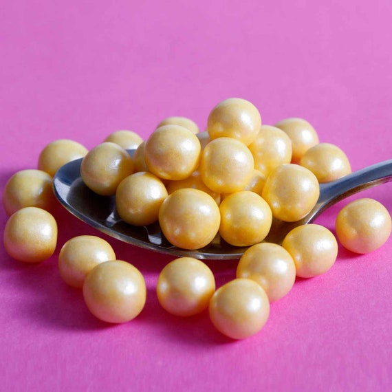 Gold Pearl 8mm Sprinkle Beads