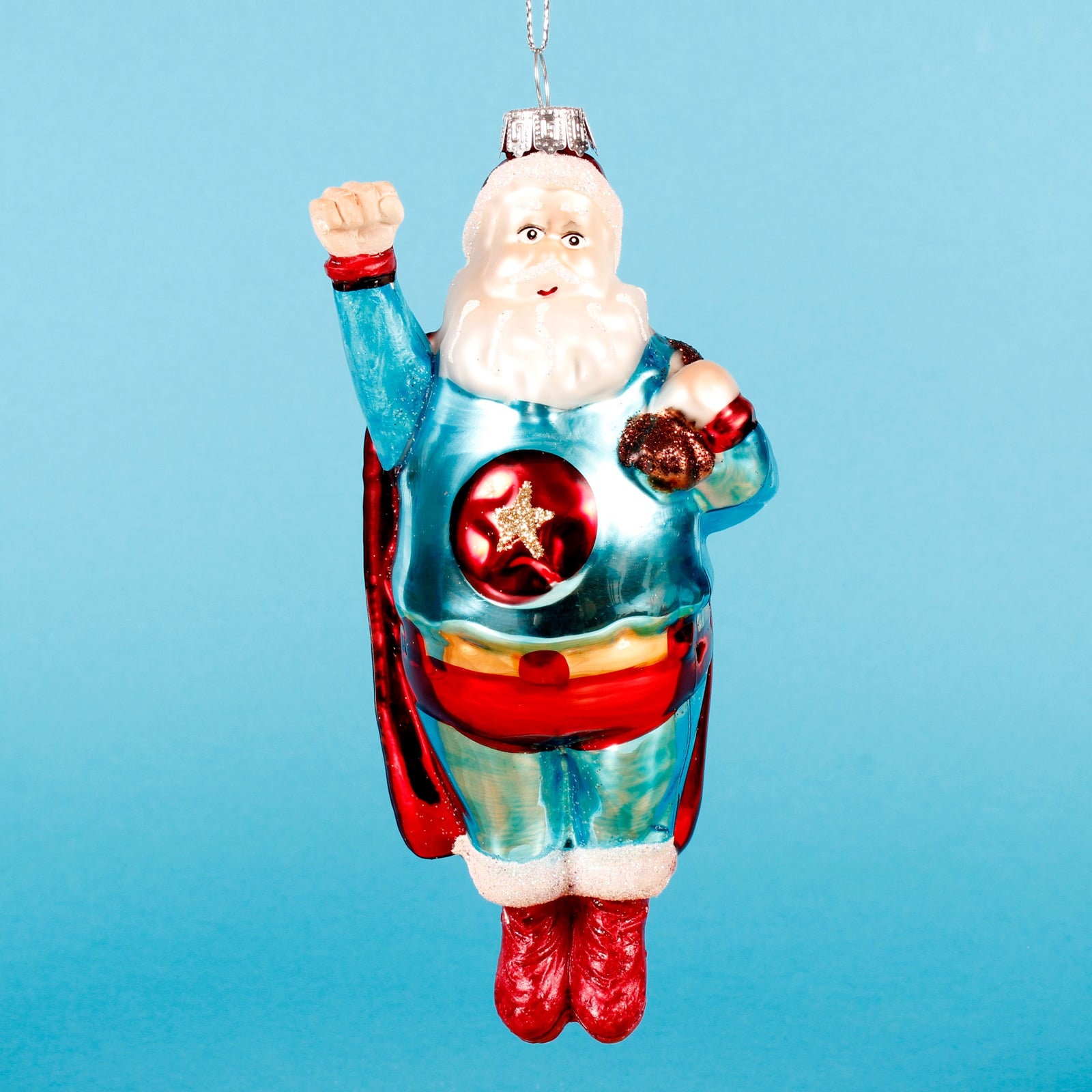 そりはもういらない スーパーサンタ型オーナメント 吊り下げ装飾