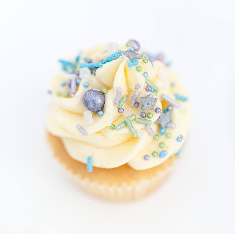 Green Confetti Apples Natural Colour Cup Cake Sprinkles Etsy