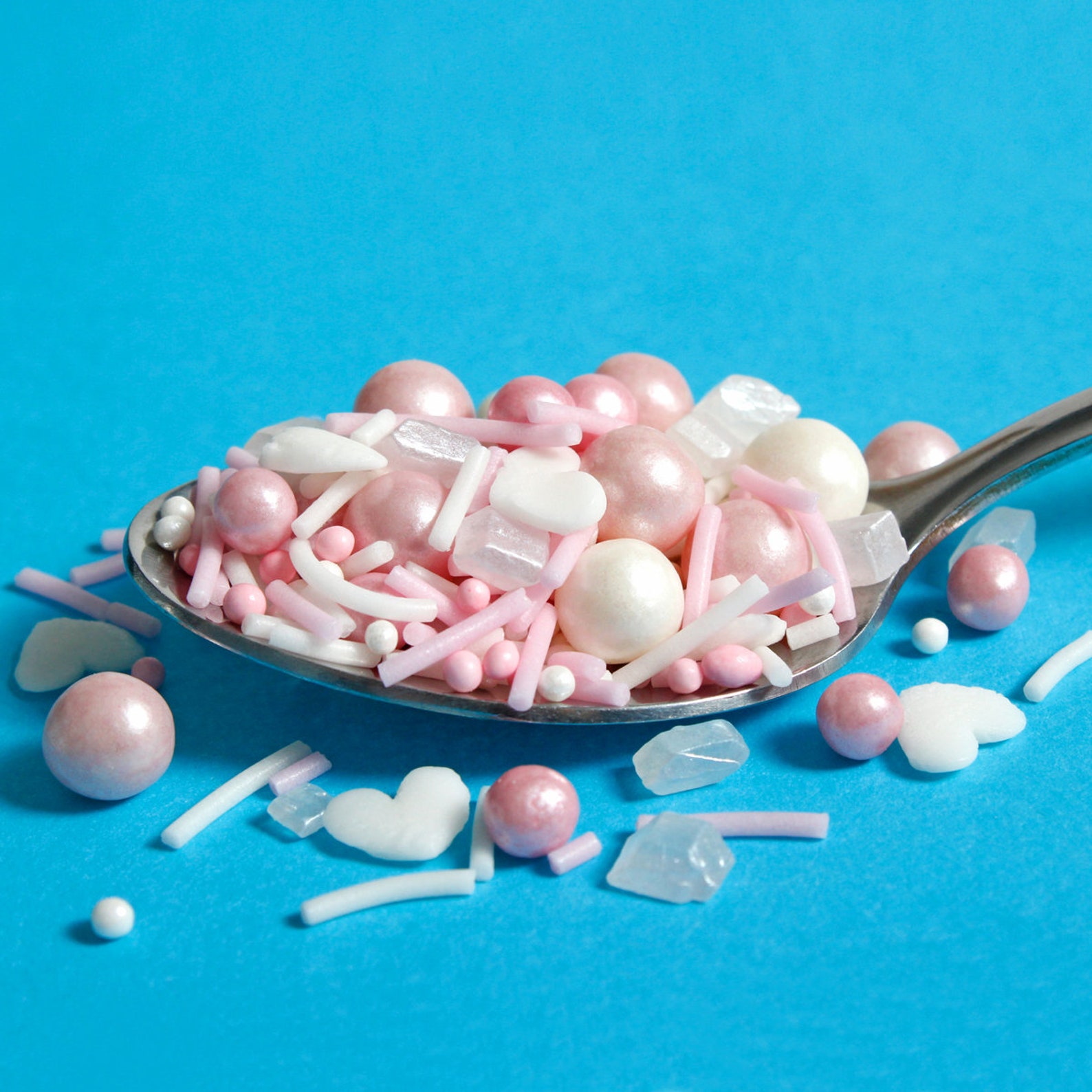 Bulk Bag Cotton Candy Kisses Valentines Heart Pink White Etsy