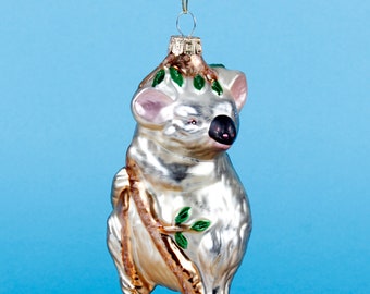 Koala Shaped Bauble Hanging Christmas Tree Bauble Decoration Festive Novelty Gift Ornament Bear Australian Bronze