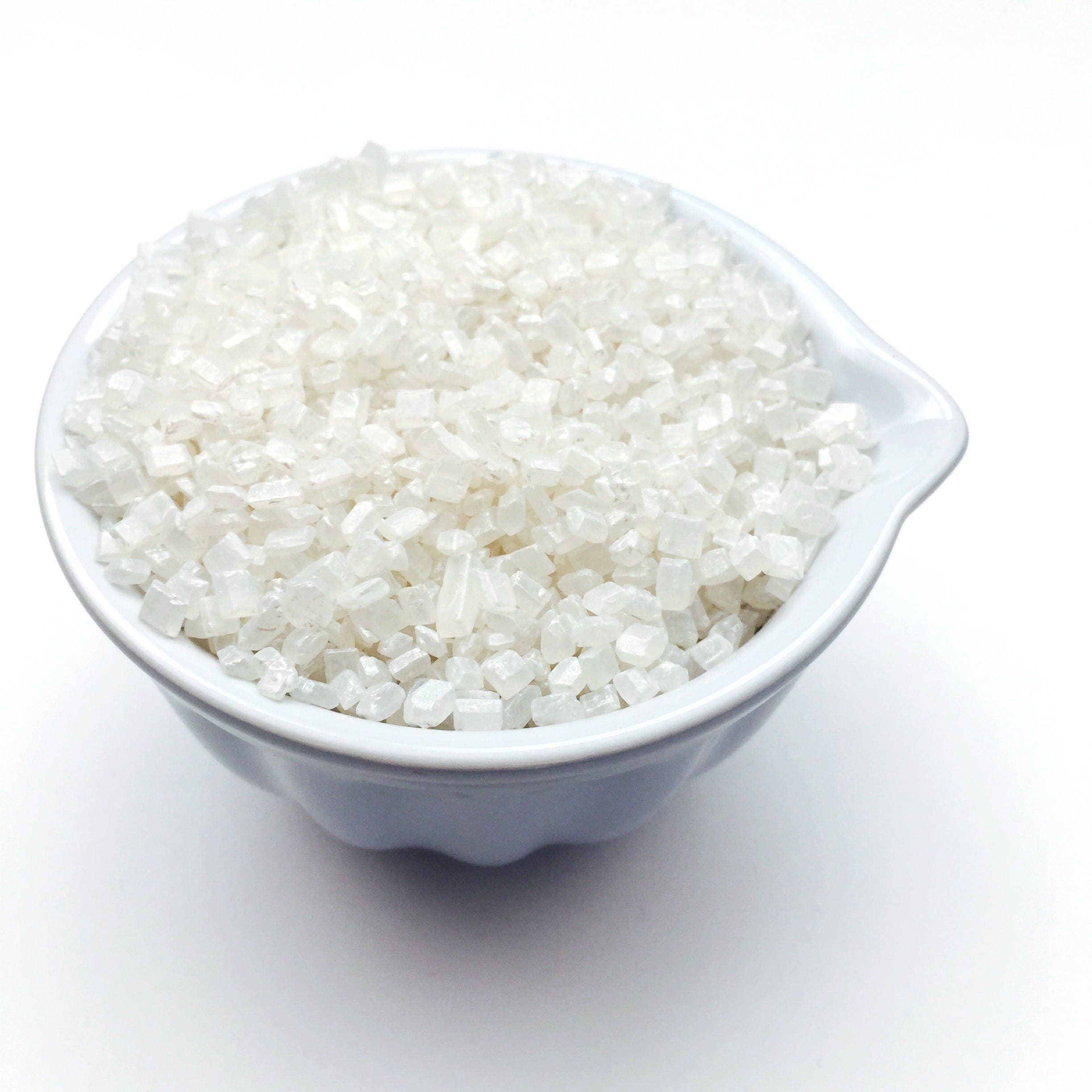 White Pearlised Sugar Crystals Sparkling Cake Decoration