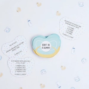 Jeu-questionnaire pour baby shower, 30 cartes en forme de factice avec des anecdotes sur le thème de bébé, cadeaux de fête amusants, jeu unique, articles de fête, jeu de fête