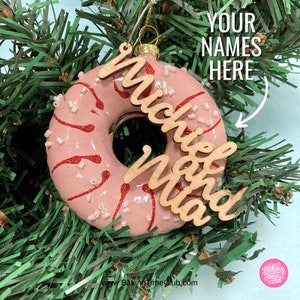 Extra Large Glitter Candy Cane Foam Bauble Red White Christmas Tree Hanging Decoration Festive Novelty Ornament Sweet Gift Personalised Name image 2