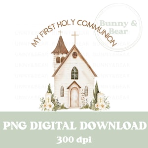 Ma première couronne de communion PNG, Communion Sublimation Design, prier, Sainte Communion Design, chrétien, téléchargement immédiat
