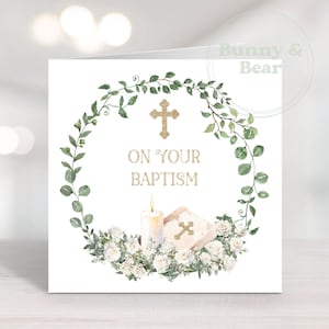 Couronne de baptême de roses blanches PNG, sublimation de baptême, carte de baptême, sublimation de baptême, téléchargement immédiat
