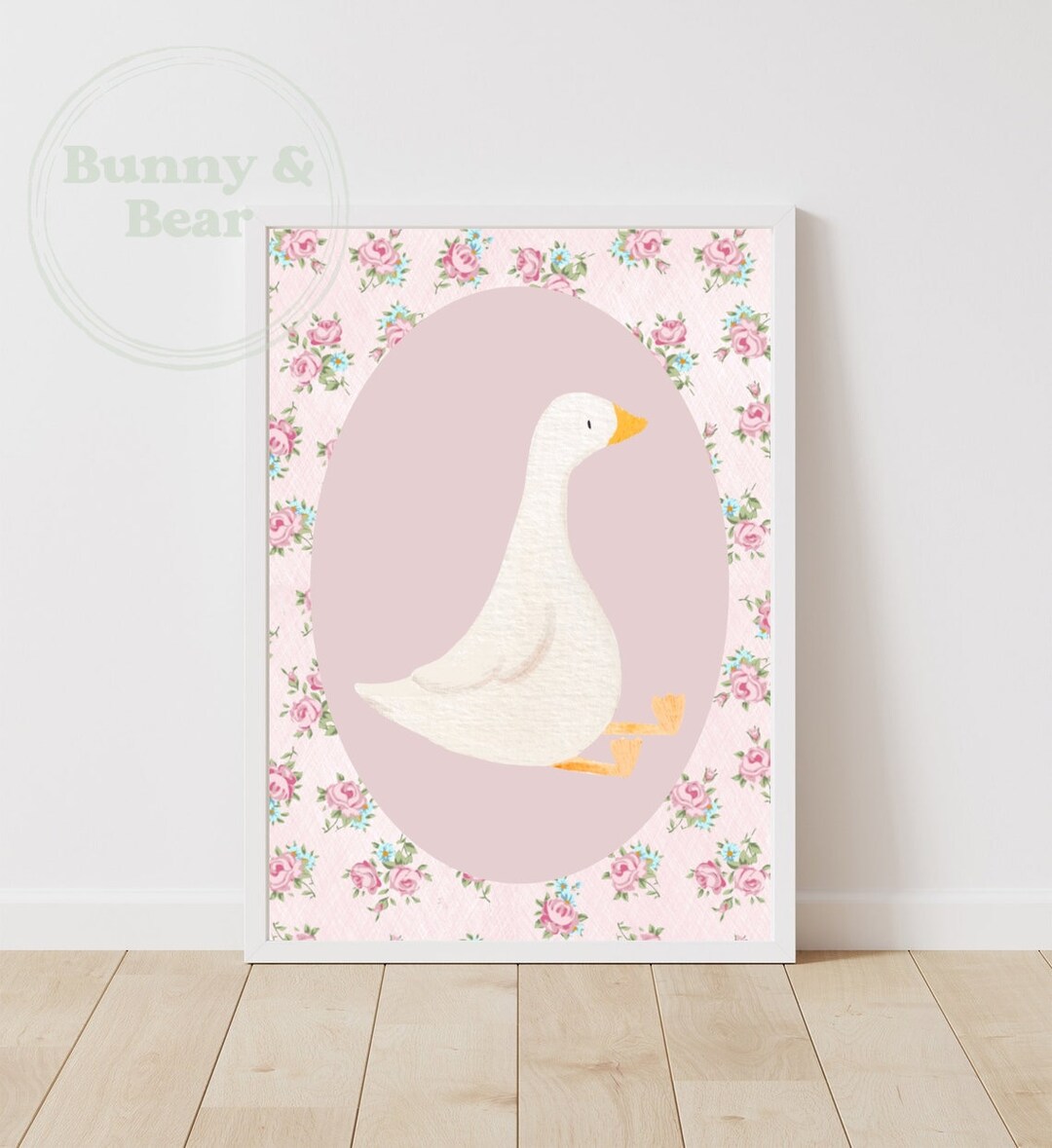 8 X 10 Silly Goose Nursery Wall Art, Cute Goose Print, Printable Art ...