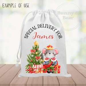Desenho de Saco de Natal do Rei Rato Quebra-Nozes PNG, Sublimação de Saco de Natal, Entrega Especial, Clipart de Natal, Download Digital Instantâneo