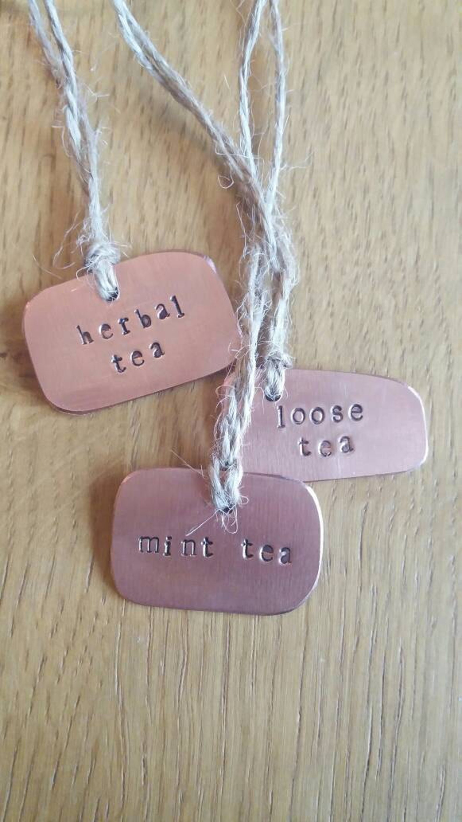 Set of Kilner / Mason Jar Labels/tags, Personalised, Handstamped ...