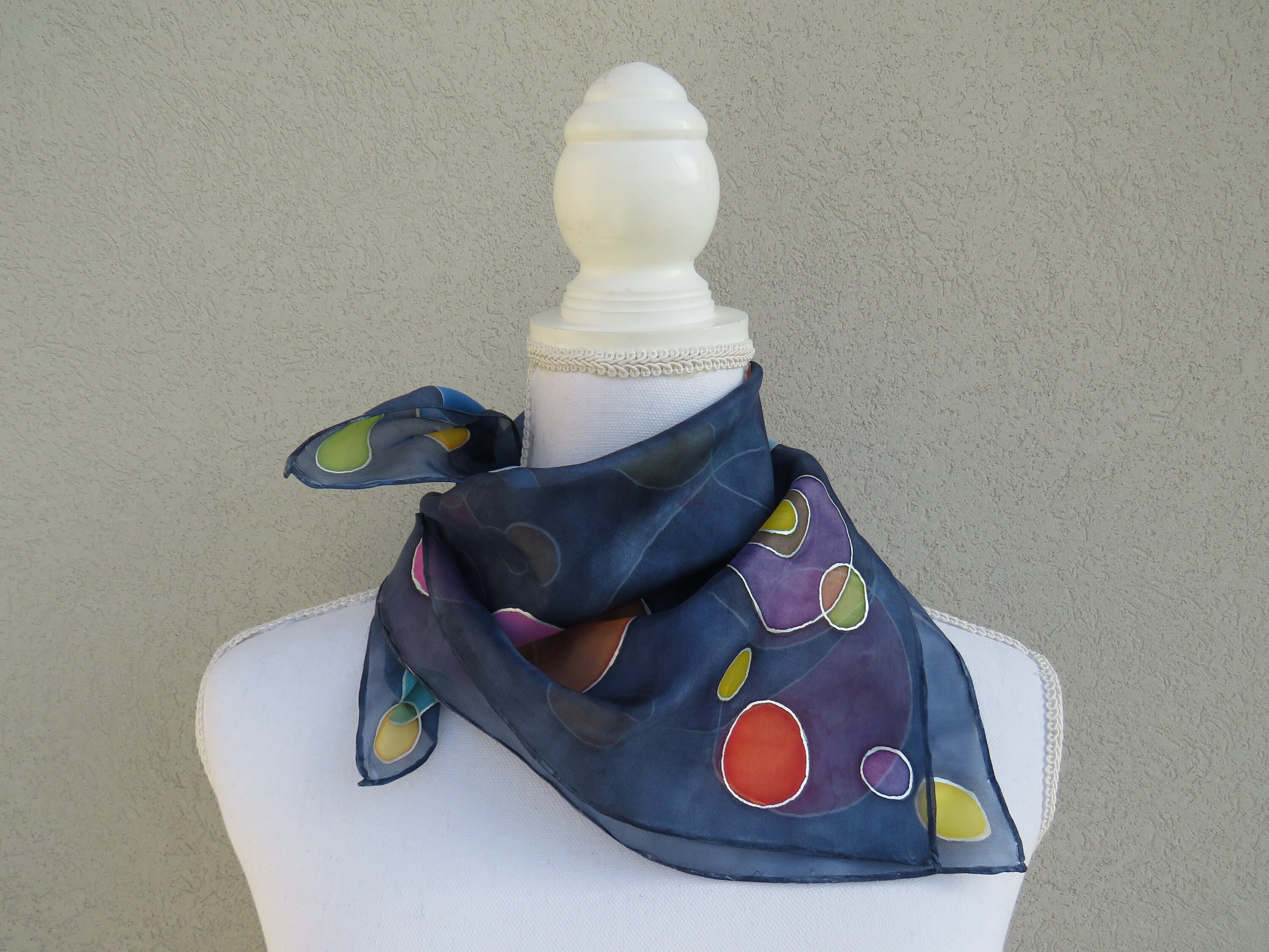 Sciarpa Quadrata Laurel Burch 35x35 Con Gatti Colorati – Donna