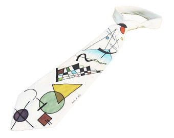 Kandinsky abstract pattern tie