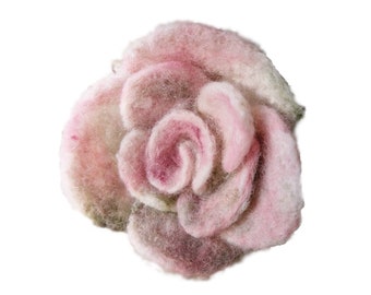 Felt brooches, felted brooch, felt flower brooch, felted flower, stiletto brooch, felt jewelry, pink brooches for women