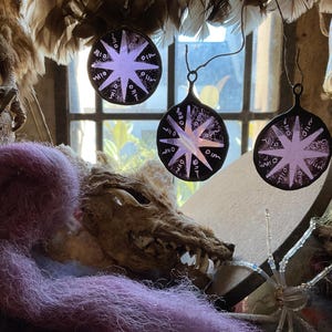 Magical Purple Stained Glass Star