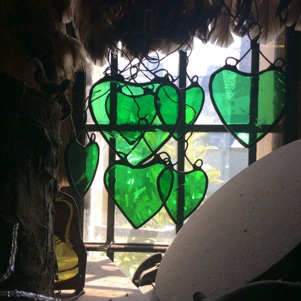 Stained Glass Heart Etsy UK
