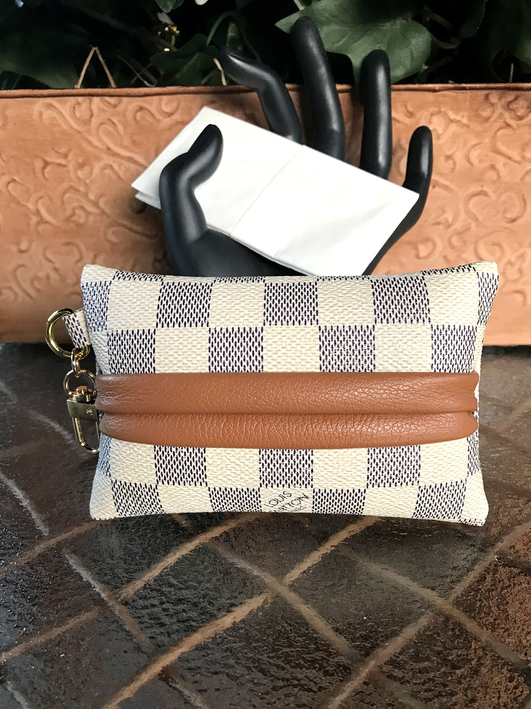 Upcycled Authentic Louis Vuitton Damier Azur Canvas Pocket | Etsy