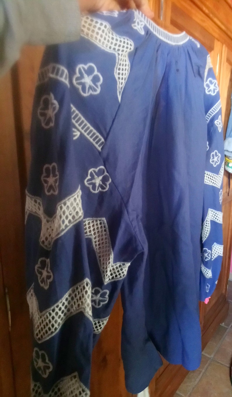 Boho blouse embroidered cotton jacket.