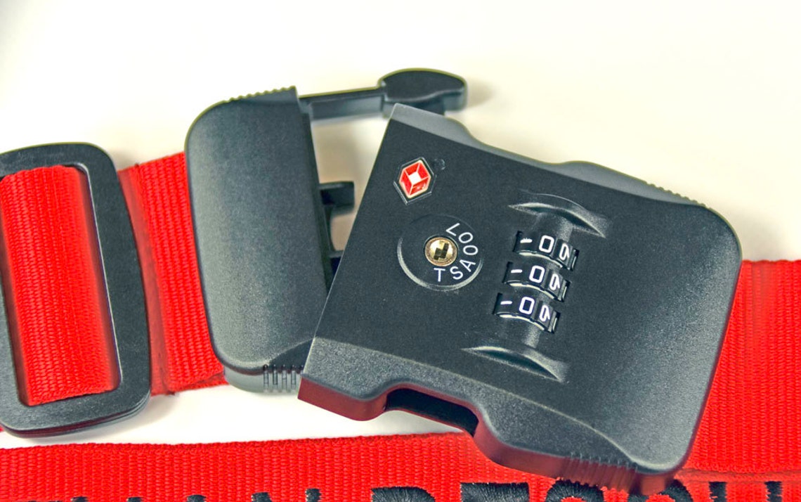 Personalised TSA Approved Luggage Strap suitcase strap Etsy