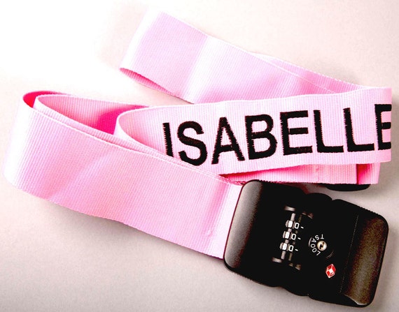 customised luggage straps