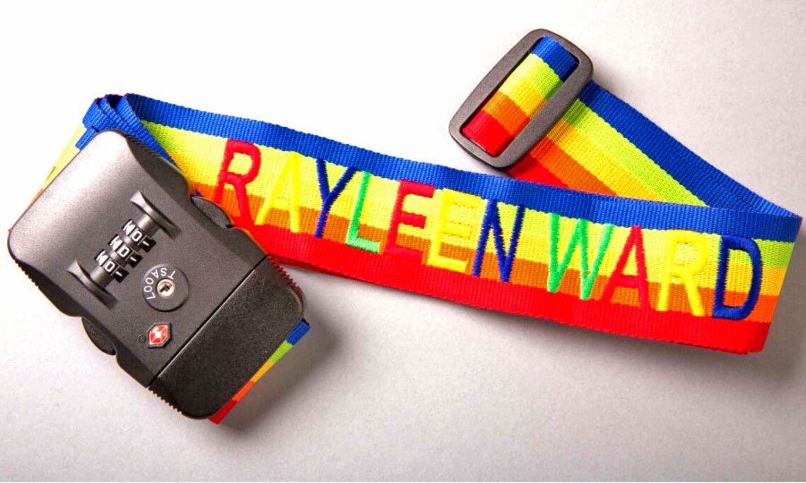 Personalised TSA Approved Luggage Strap Suitcase Strap Etsy