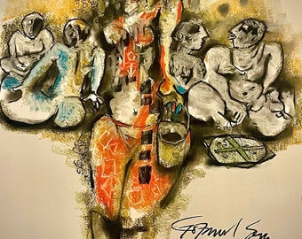 Captivating Artwork of Women's Endless Duties by Goopal Seyn