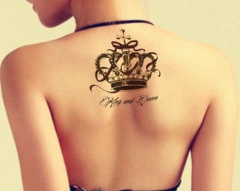 Crown Tattoo Etsy