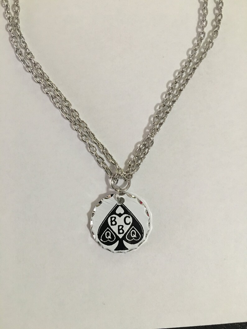 Queen of Spades BBC necklace Etsy