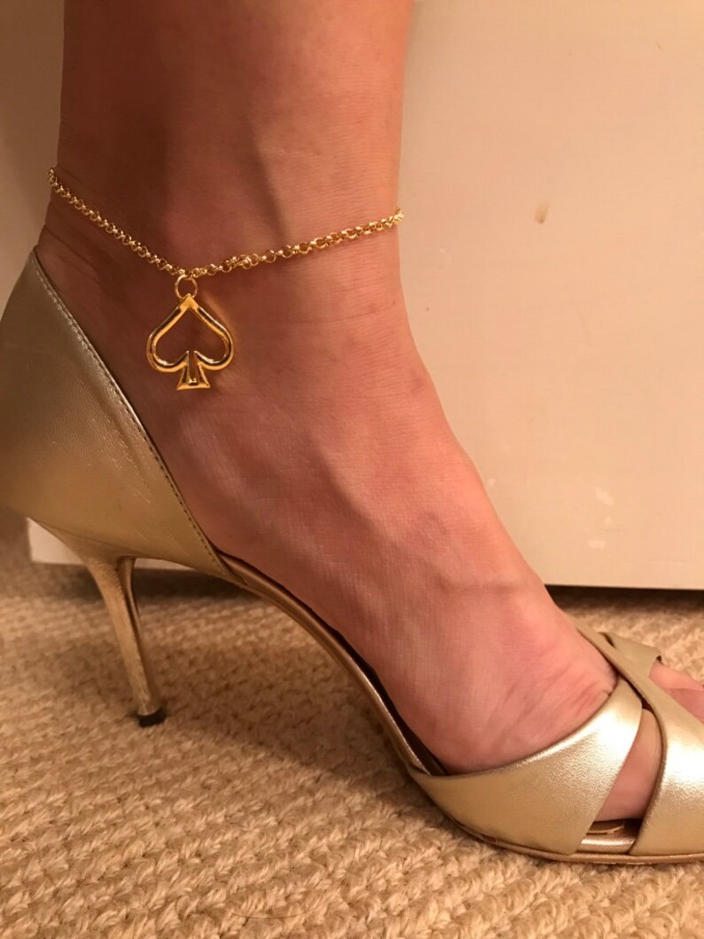Queen of Spades anklet | Etsy