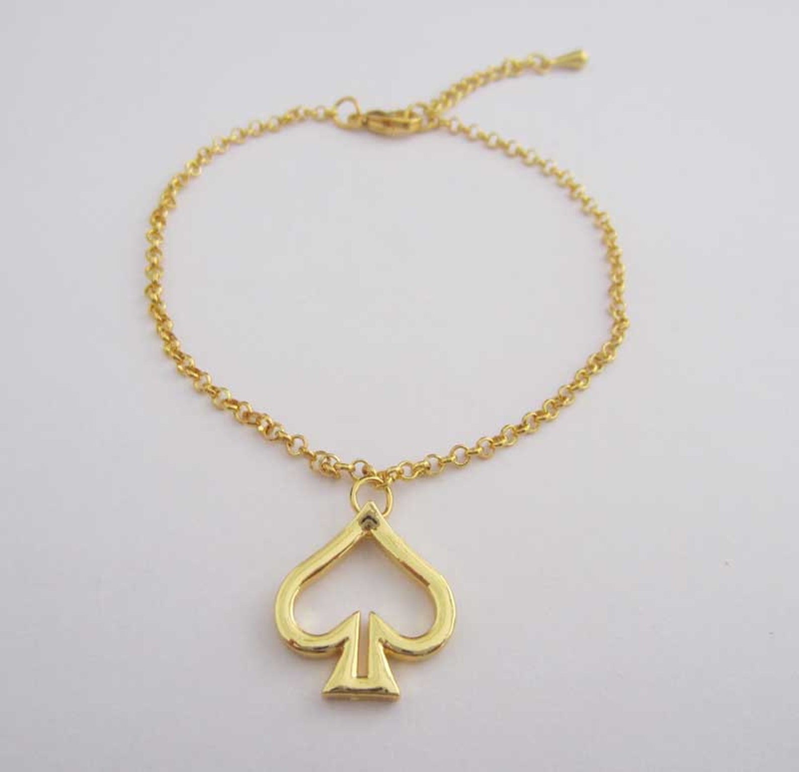 Queen of Spades anklet Etsy