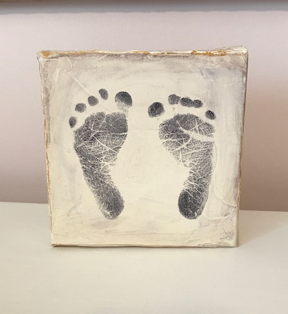baby footprint stamp kit