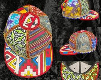 Hand Made One of a Kind Custom Hat Festival Hat Festival Cap 