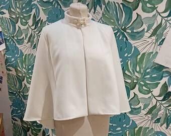 ivory bridal cape
