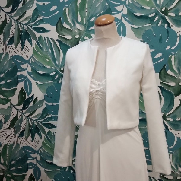 ivory wedding jacket