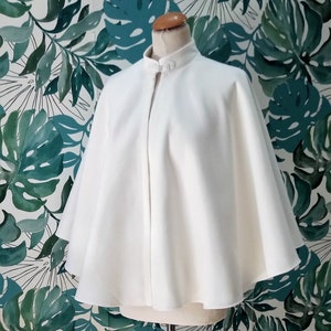 ivory bridal cape