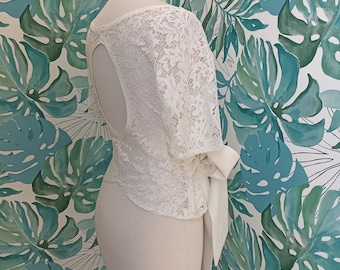 Bridal lace top
