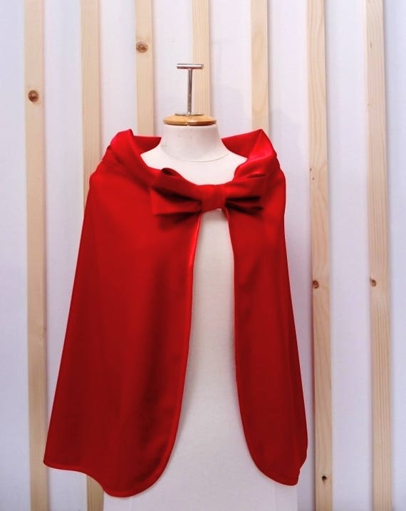 red bridal cape