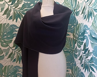 Navy Blue Pea Coat Stole, Ceremony Evening Wrap